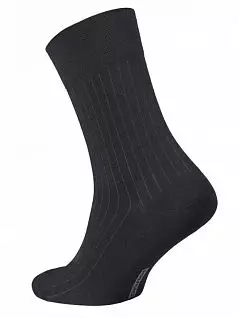 Классические носки в вертикальную полоску Conte DTНсм5с08сп001 001_Черный